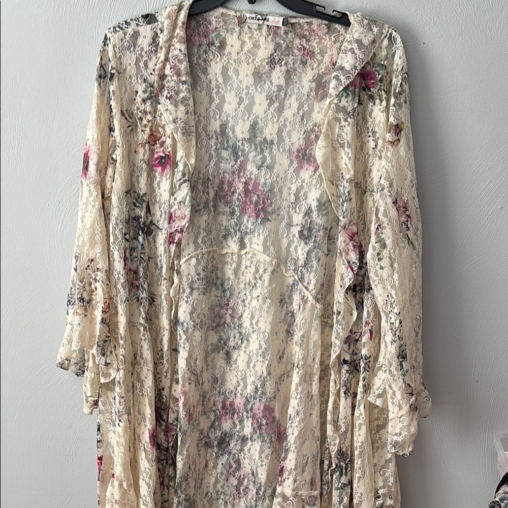 Origami Floral Lace Cover Jacket